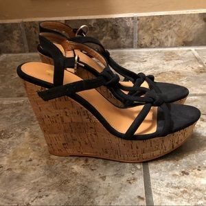 Black Strappy H&M Wedges